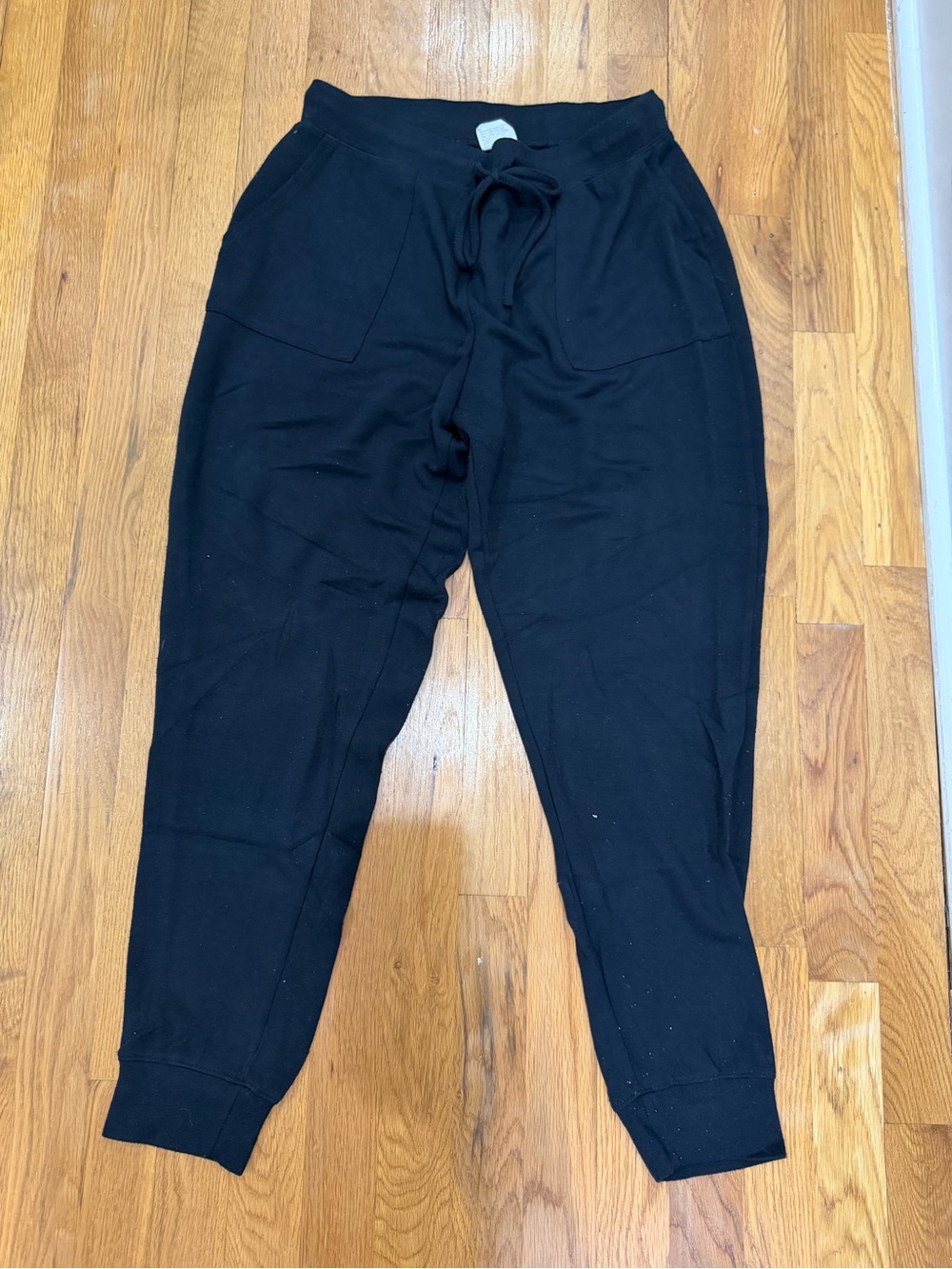 Softies Black Drawstring Jogger Pants